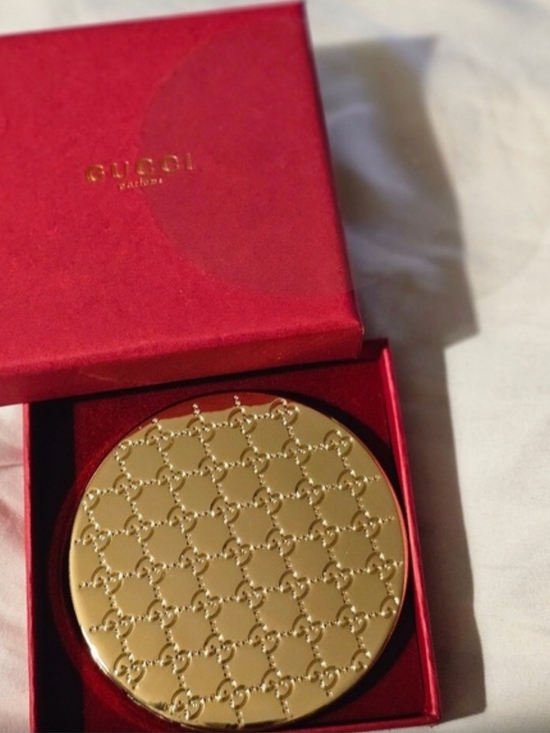Gucci Other - Gucci Gold Compact in Red Gift Box